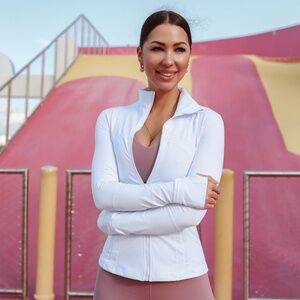 Training zip up jacket - Pure White
